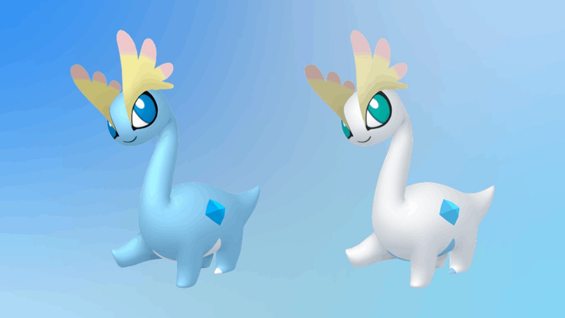 Shiny Amaura comparison (Image via TPC)